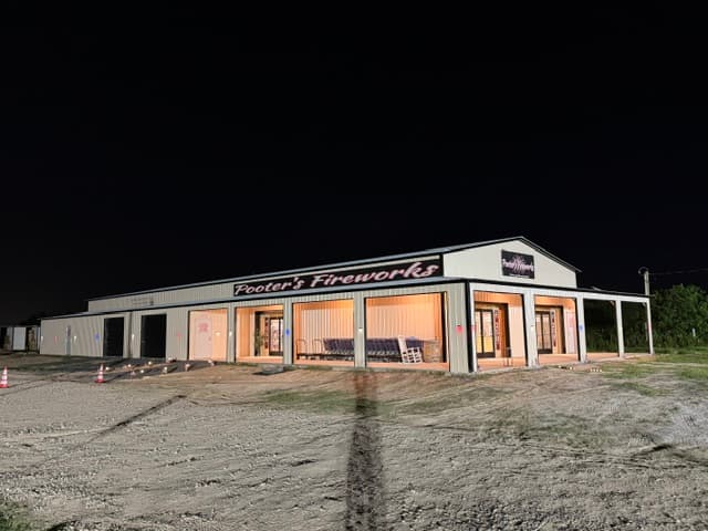 Pooter's Wholesale Fireworks warehouse in Katy, Texas